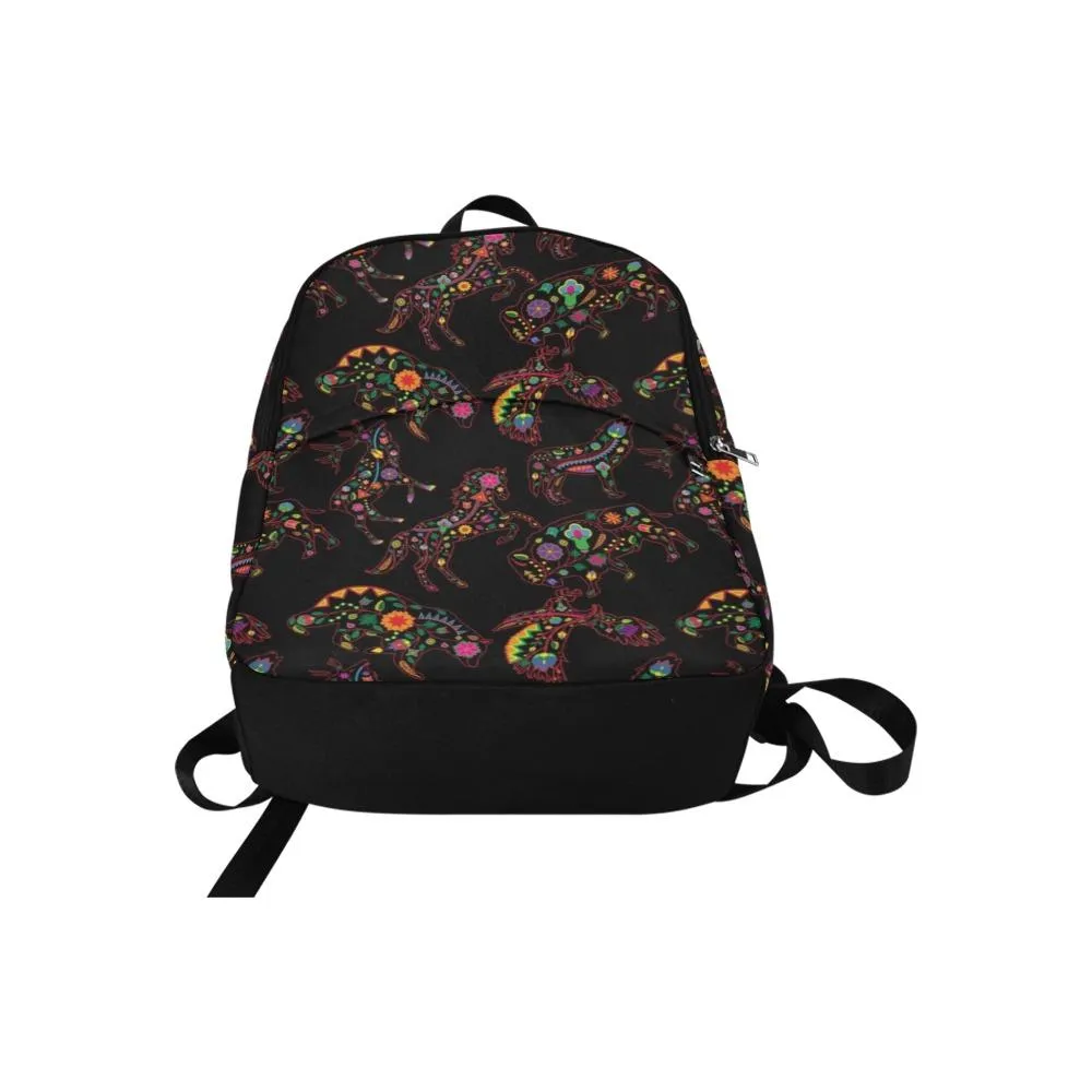 Neon Floral Animals Backpack for Adult