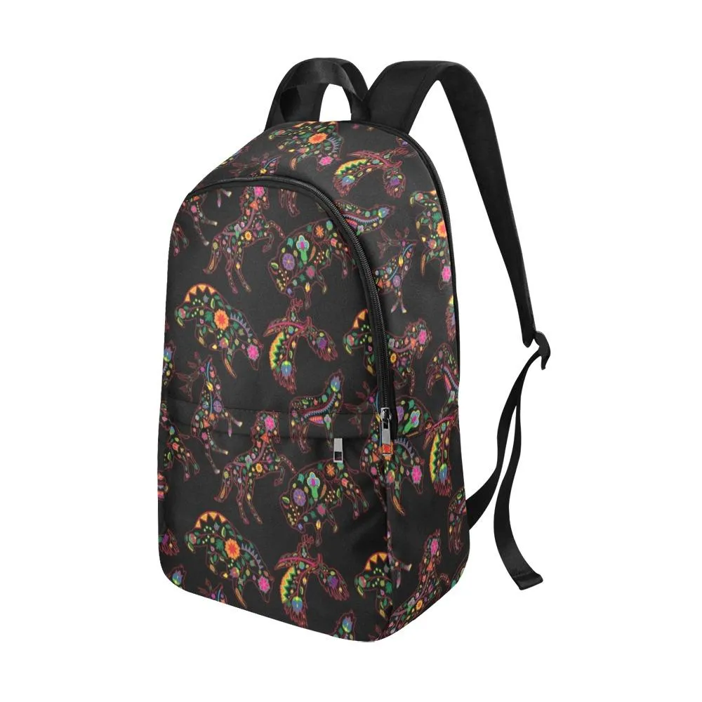 Neon Floral Animals Backpack for Adult