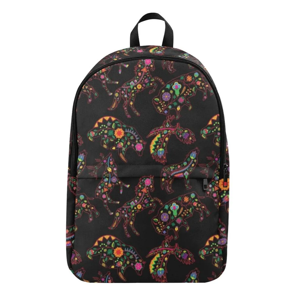 Neon Floral Animals Backpack for Adult