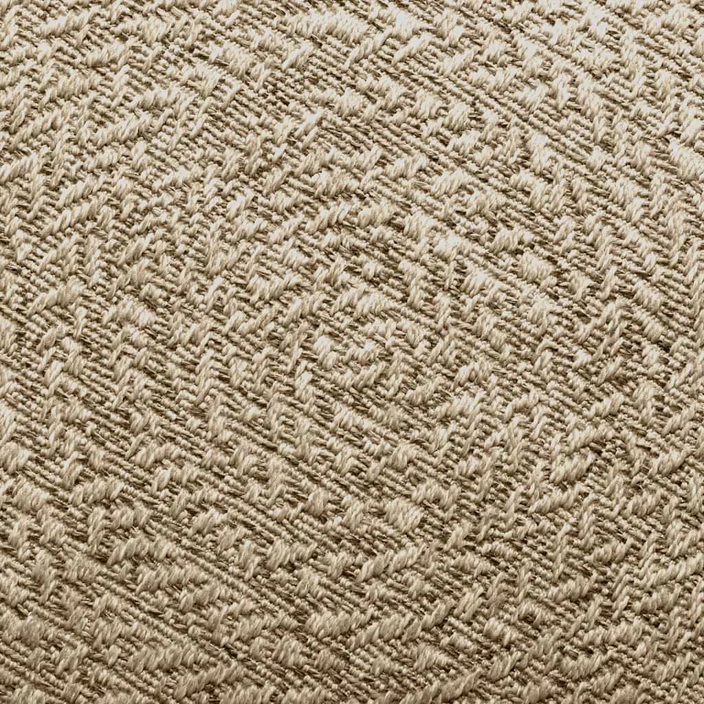 Rug ZIZUR Beige Ø 160 cm Jute Look Indoor and Outdoor