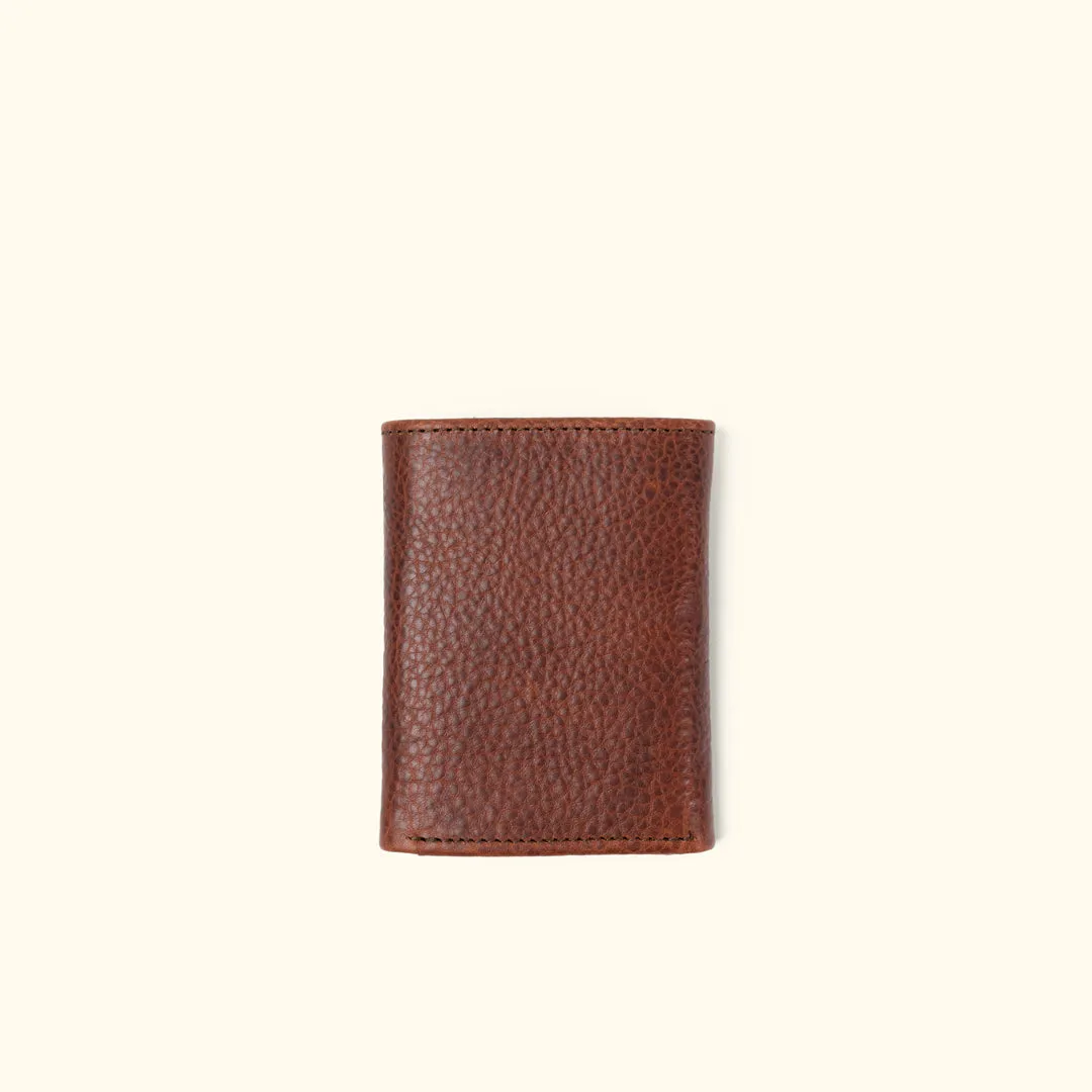 Ryder Reserve Bison Leather Trifold Wallet | Brown