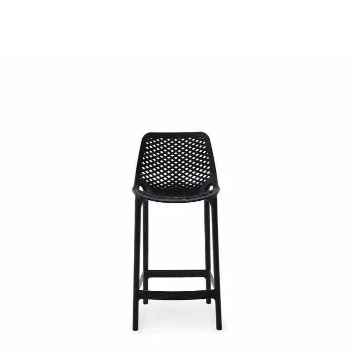 Soprano Outdoor Barstool 650sh - Stackable (Black or White)