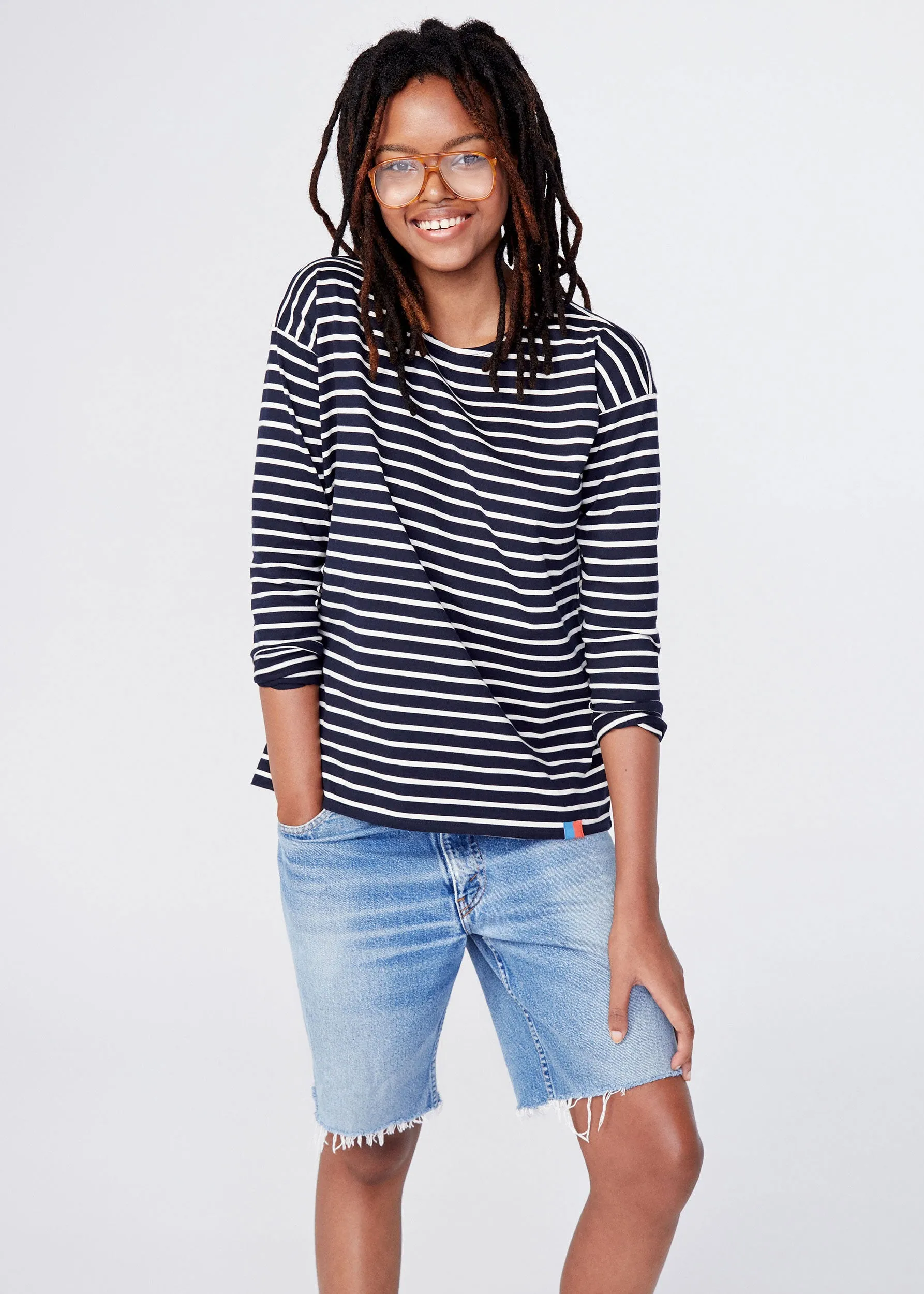 The Boyfriend - Navy/Cream