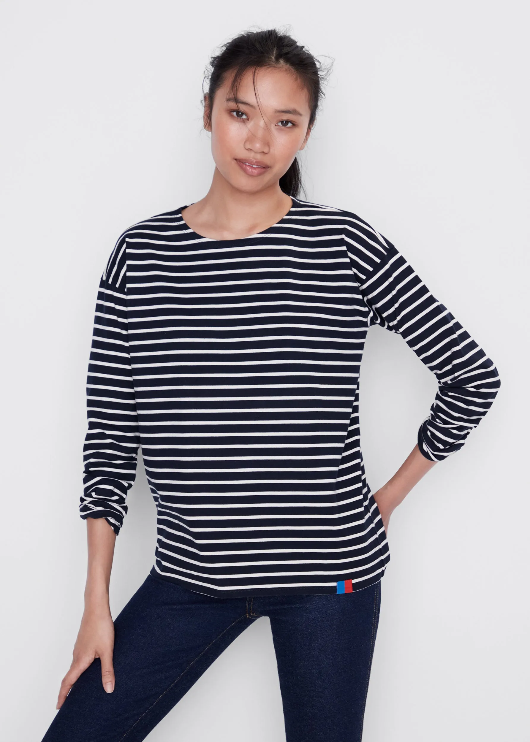 The Boyfriend - Navy/Cream