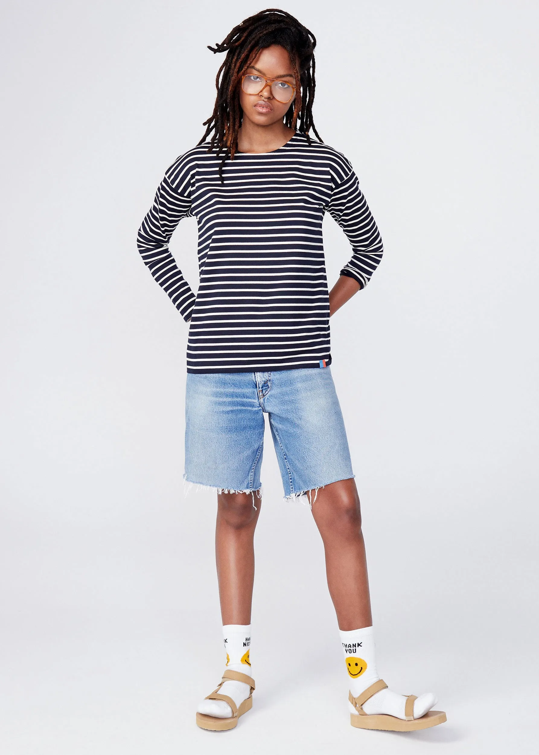 The Boyfriend - Navy/Cream