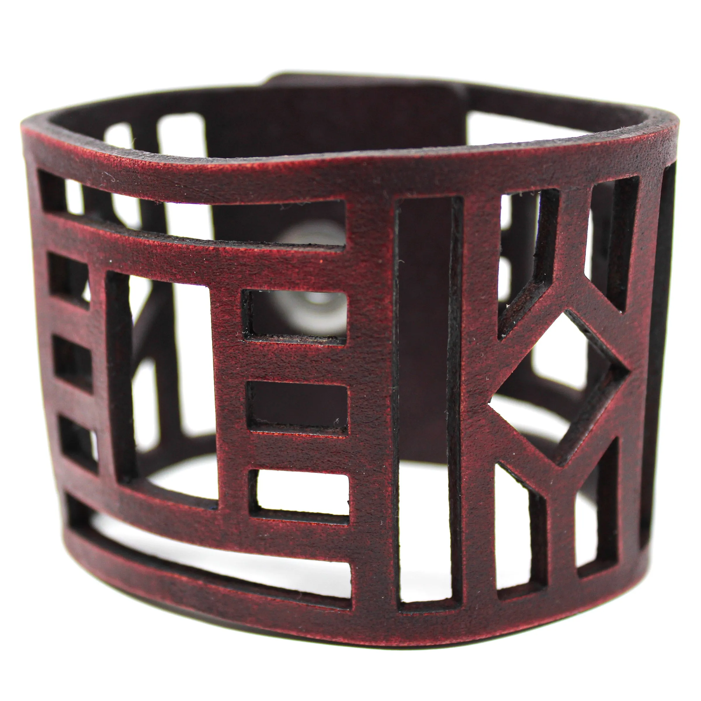 Women's Leather Cuff - Bold Lines