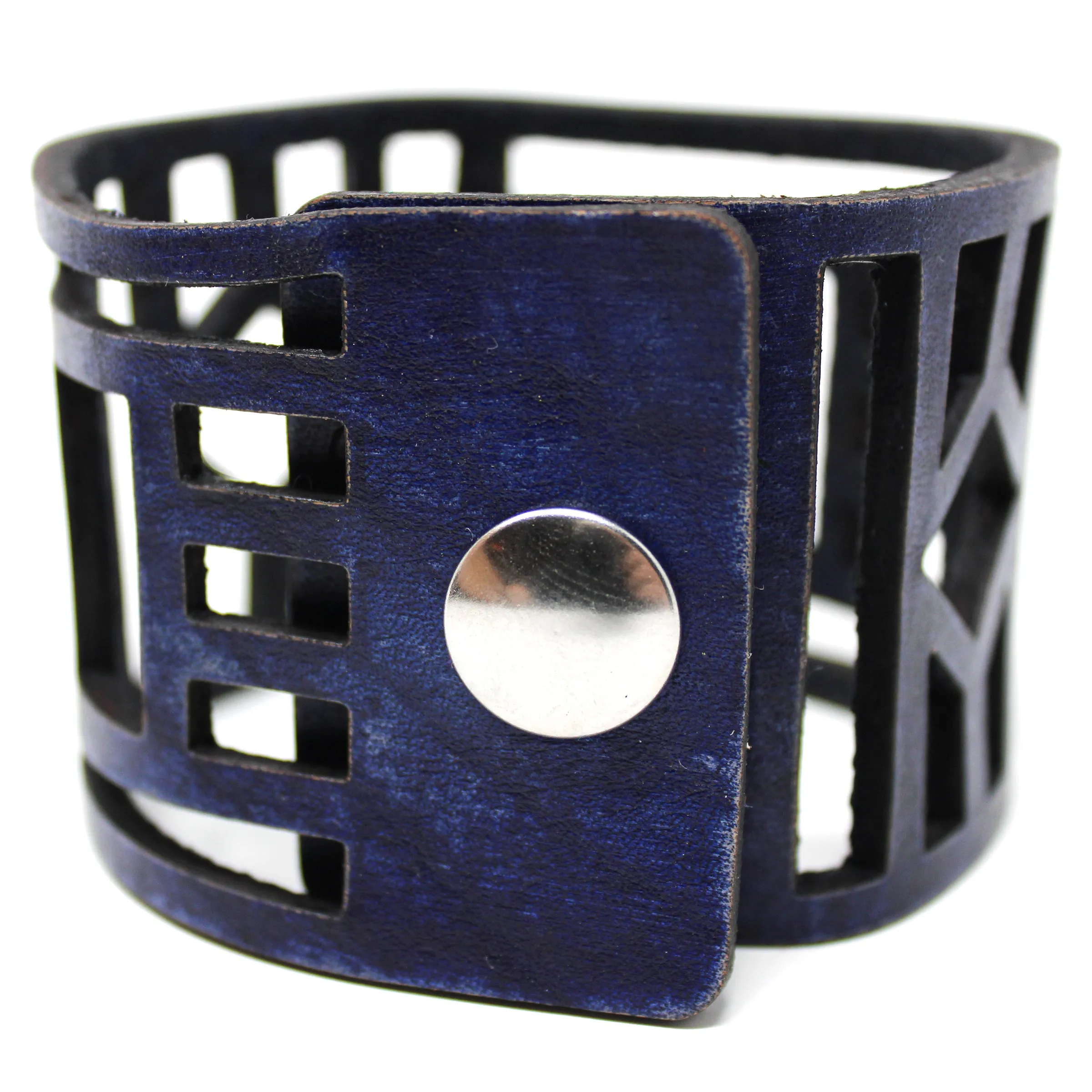 Women's Leather Cuff - Bold Lines